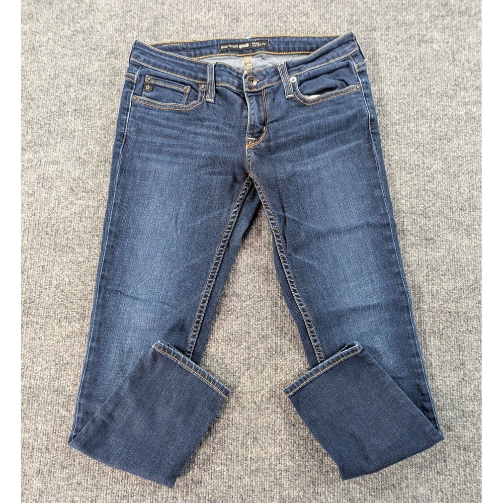 Big Star Remy Low Rise Fit Jeans Women's Size 27 Ankle Capri Blue Medium Wash